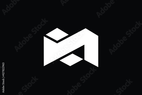 Creative Innovative Initial RM logo and MR logo. RM Letter Minimal luxury Monogram. MR Professional initial design. Premium Business typeface. Alphabet symbol and sign.
