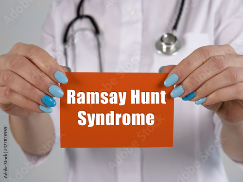  Ramsay Hunt Syndrome phrase on the page. photo