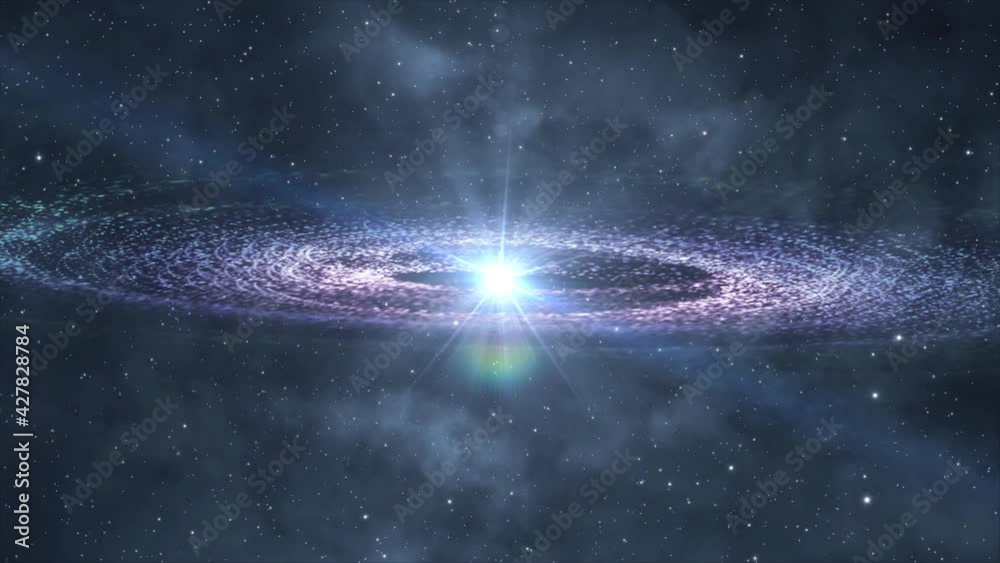 galactic circles that revolve in the great universe, outer space