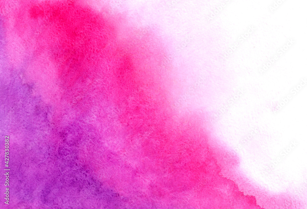 pink abstract watercolor background with space, magenta