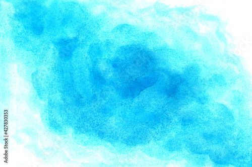 blue abstract wet watercolor background