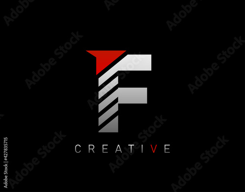 Creative Modern Letter F logo, Abstract F Letter Logo Icon.