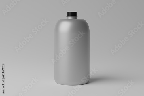 3D Illustration. Blank Bottle Mockup