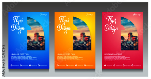 Clean and Minimal Flyer, Brochure, Leaflet, Cover Design, Poster, Magazine, Annual Report, Poster And Corporate Presentation Editable Vector Template