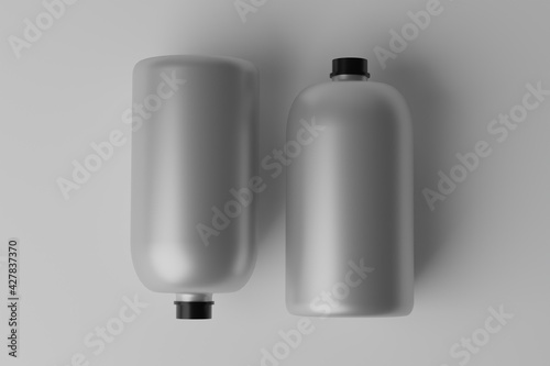 3D Illustration. Blank Bottle Mockup