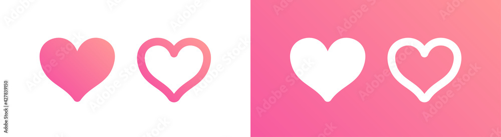 Pink rose heart icon vector. Symbol of Valentine' day.
Romance.