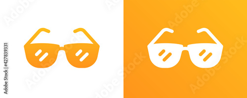 Sunglasses vector icon fashion accessory. photo