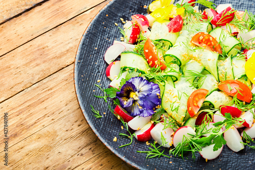 Fresh vegetable salad,healthy food