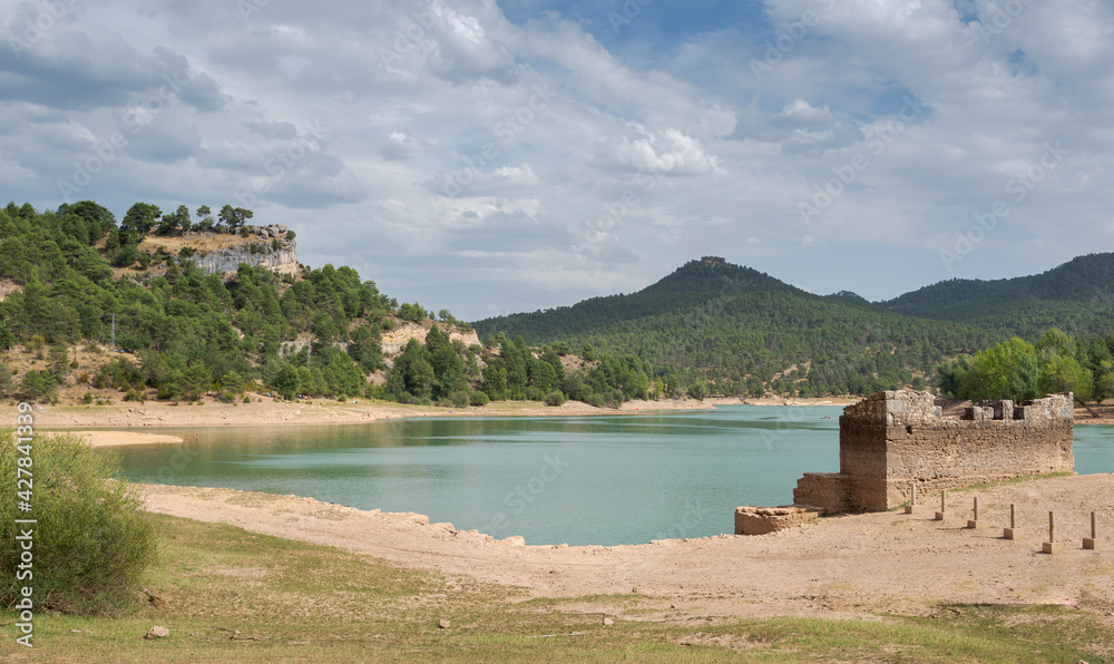 Views of La Toba reservoir. It is located in Serrania de Cuenca Natural Park, Spain