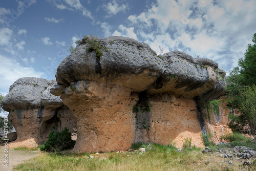 Geological formations in the Enchanted City of Cuenca, Spain