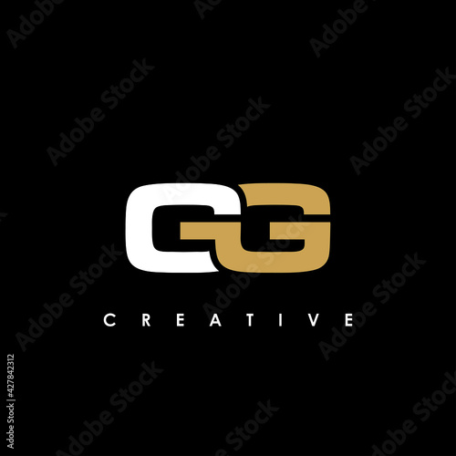 GG Letter Initial Logo Design Template Vector Illustration