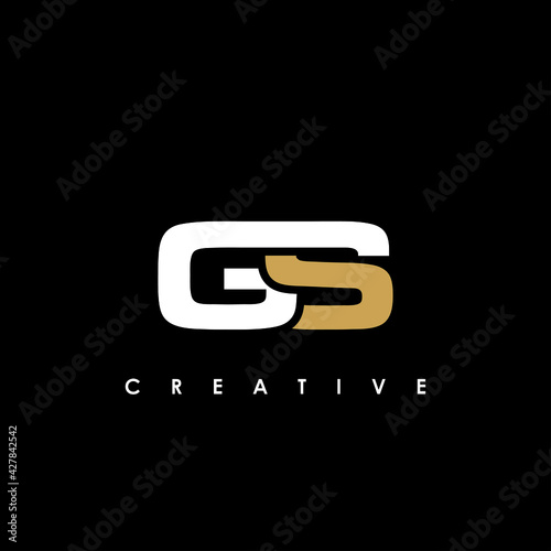 GS Letter Initial Logo Design Template Vector Illustration