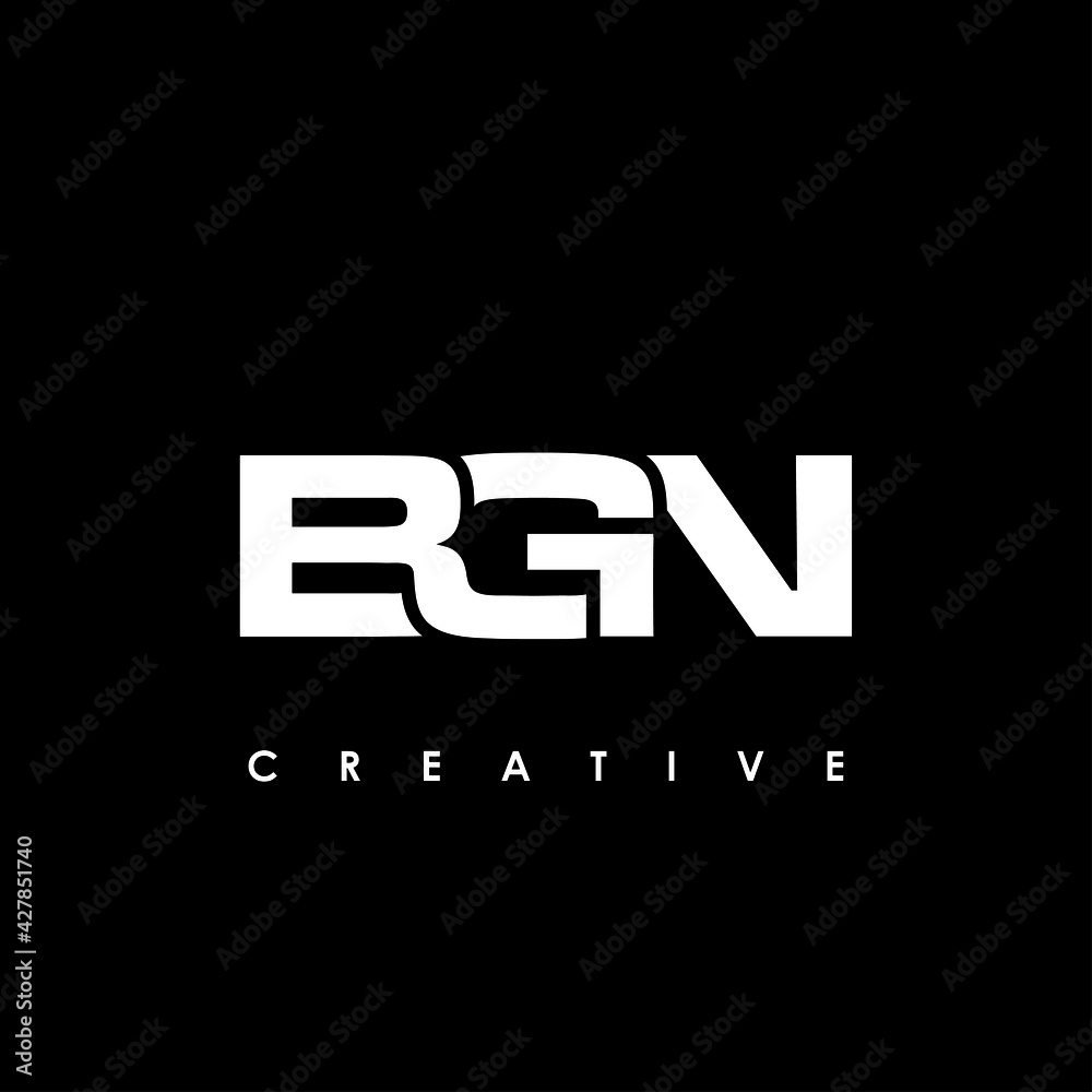 BGN Letter Initial Logo Design Template Vector Illustration BGN Letter Initial Logo Design Template Vector Illustration