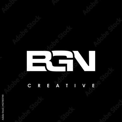 BGN Letter Initial Logo Design Template Vector Illustration photo