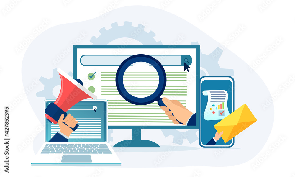 Marketing analytics and optimization concept Marketing analytics and optimization concept
