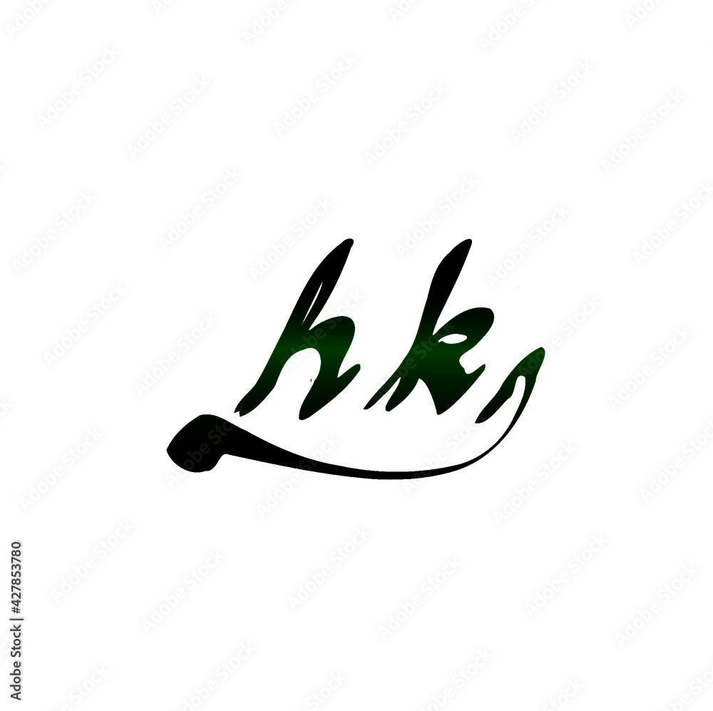 hk initial handwritten logo for identity
hk initial handwritten logo for identity