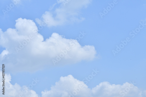 Blue Sky With Scattered Clouds 