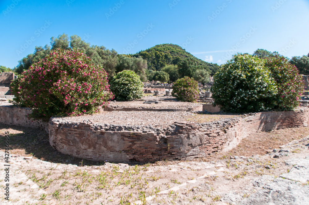 Historic ruins of Olympia, Greece