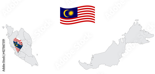 Photography Location of Kuala Lumpur  capital city on map Malaysia