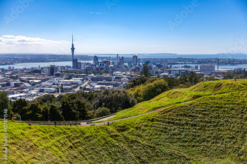 Auckland panorama miasta z Mt. Eden