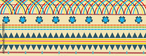 Textile fabric pattern geometric seamless. Simple graphic design. 