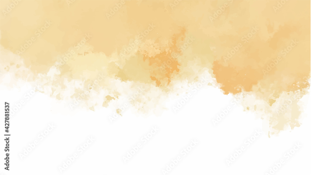 Orange watercolor background for textures backgrounds and web banners design