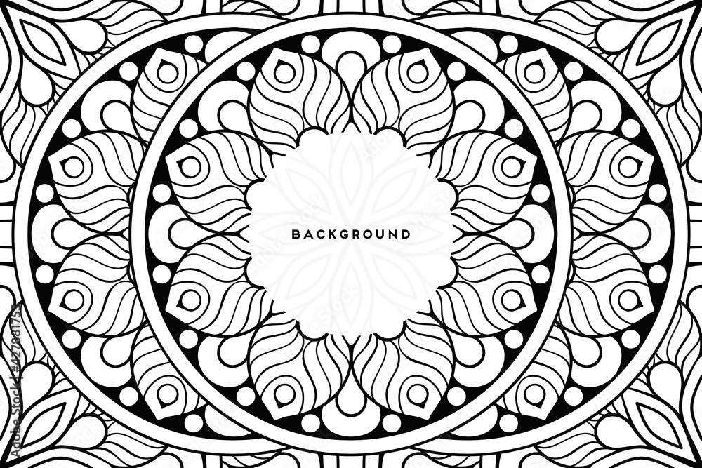 Vector islamic background with mandala