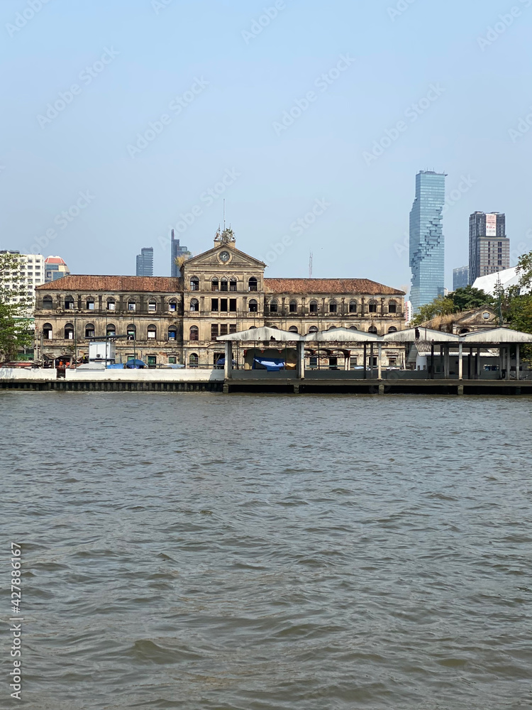 Obraz premium Bangkok city riverside views