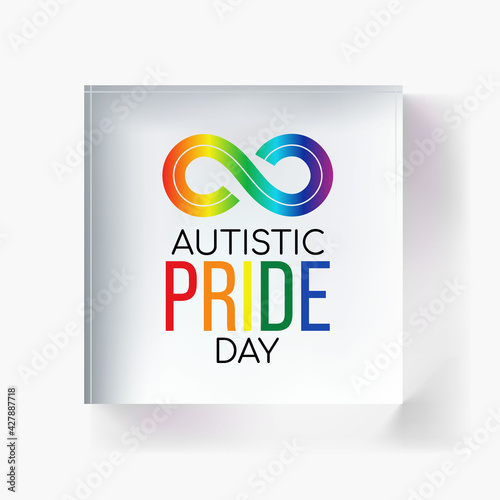 Autistic Pride Day is a pride celebration for autistic people held on June 18th every year. Vector illustration.