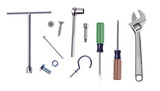 Assorted hand tools for fixing and remodeling.