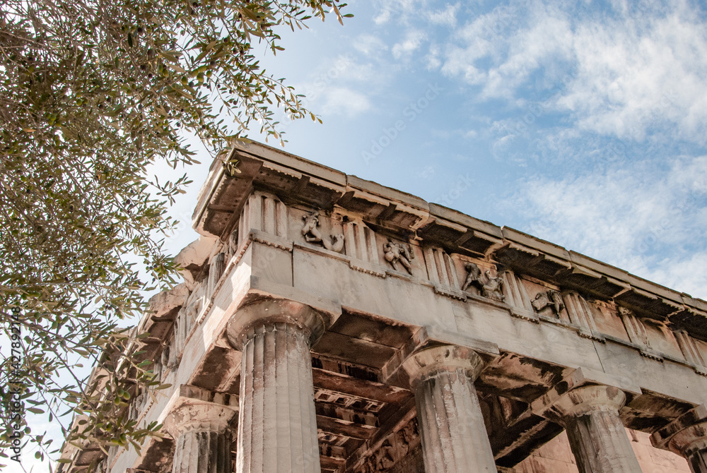 Temple at the Acropolis in Athens, greece Temple at the Acropolis in Athens, greece