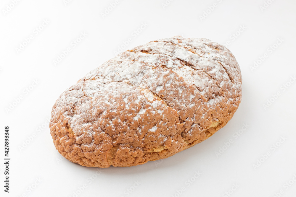 Mocha bread on a white background Mocha bread on a white background