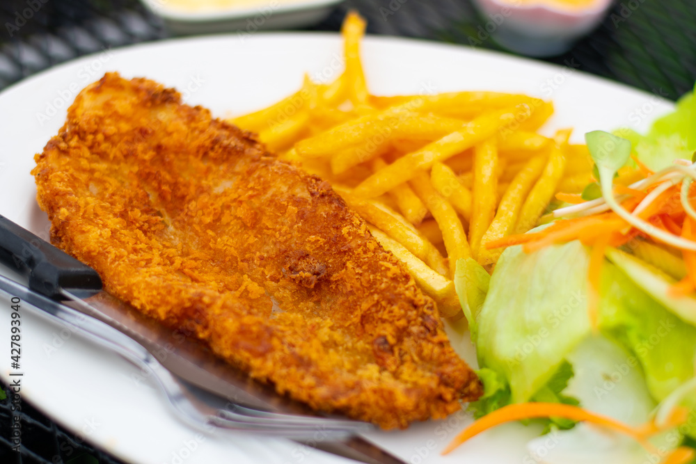 Fried Fish Steak