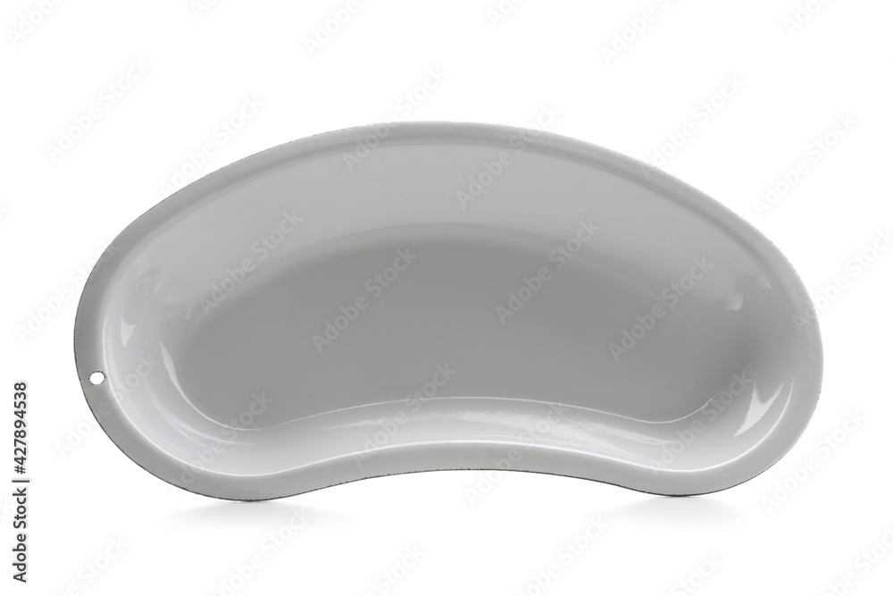 Kidney dish on white background. Surgical instrument Kidney dish on white background. Surgical instrument