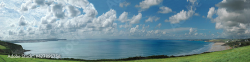 panorama de la baie de Douarnenez en Finistère Bretagne France 