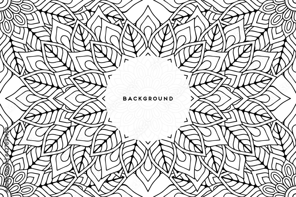 Vector islamic background with mandala