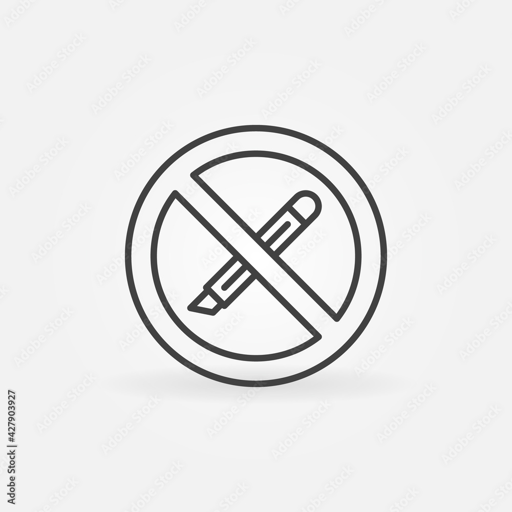 Do not use Boxcutter tool or Stationery Knife vector icon Do not use Boxcutter tool or Stationery Knife vector icon