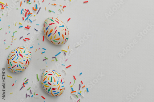 Painted Sprinkle Easter Eggs