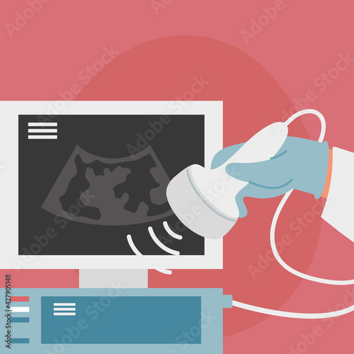 ultrasonographic examination machine