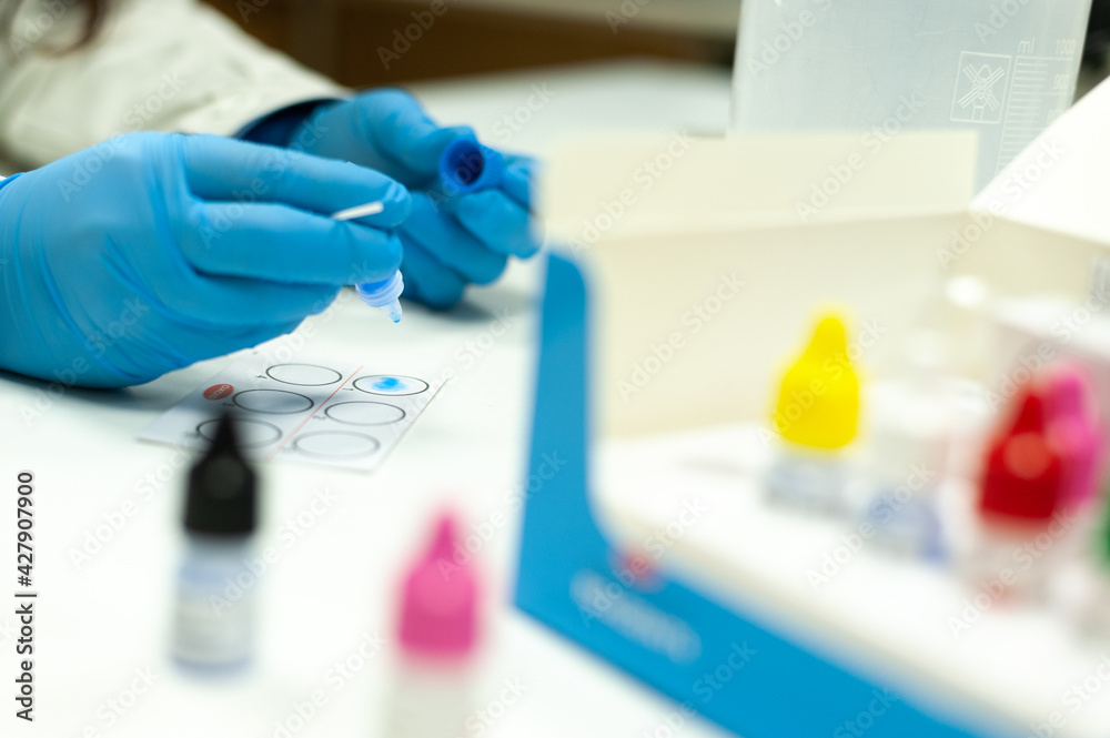 Woman working in Lab Woman working in Lab