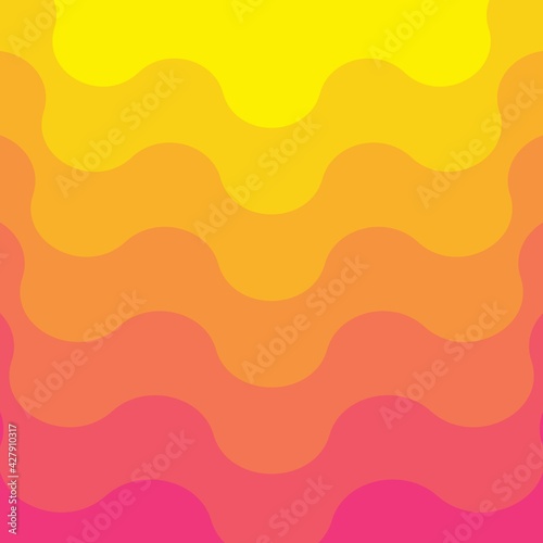 Yellow and pink gradient background. Organic shape. Abstract background. Vector geometric elements. Yellow and pink wave background. Yellow and pink wallpaper.