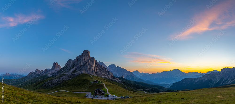 Obraz premium Landscape near Passo Giau in Dolomites, Italy