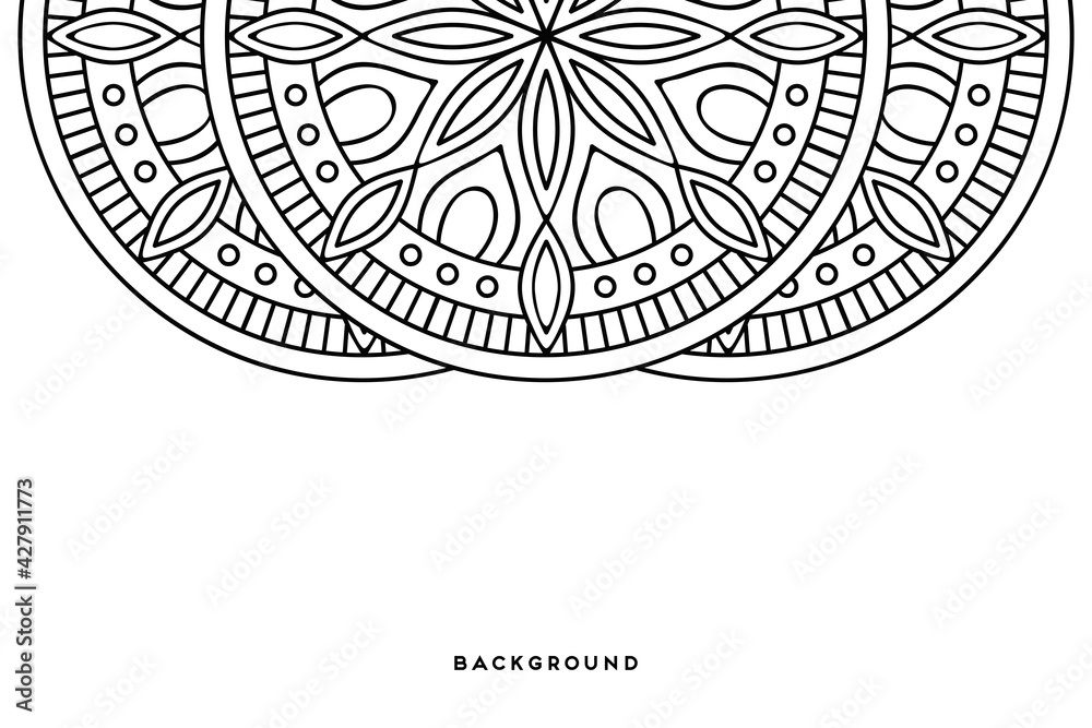Obraz premium Vector islamic background with mandala