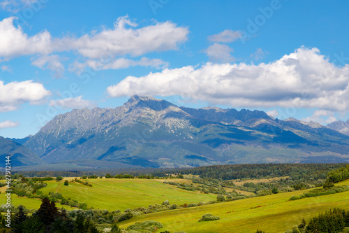 High Tatras with the dominant mountain Krivan  Slovakia