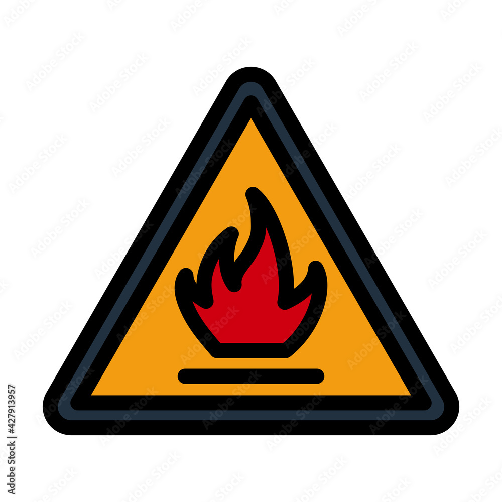 Flammable Icon Flammable Icon