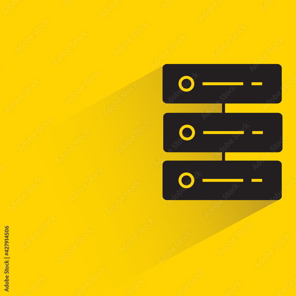 router with shadow on yellow background router with shadow on yellow background