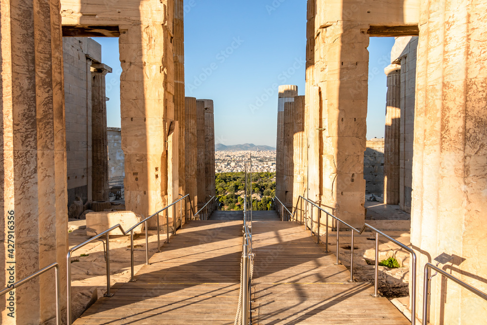 The Parthenon temple on the Athens Acropolis