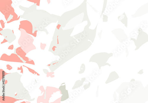 Terrazzo modern abstract template. Pink and grey © Begin Again