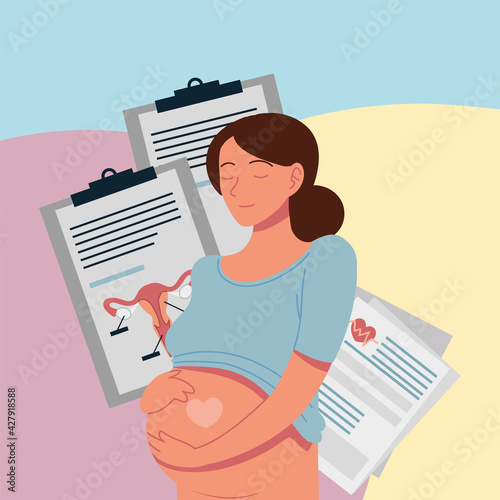 pregnant woman medical report