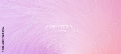 Abstract soft pink and purple fur background. Vector template for placards, banners, flyers and presentations.